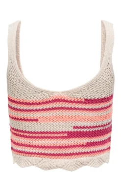 Clearance Top - Merida Life - Fuchsia Fedora Ecru/Papaya Punch T-shirts & Toppe