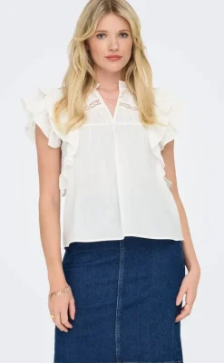 Discount Top - Sunny - Cloud Dancer T-shirts & Toppe