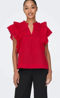 Online Top - Sunny - High Risk Red T-shirts & Toppe