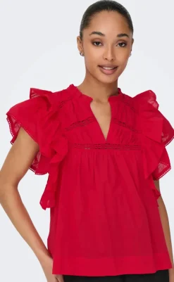 Online Top - Sunny - High Risk Red T-shirts & Toppe