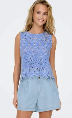 Top - Tulum - Blue Bonnet T-shirts & Toppe