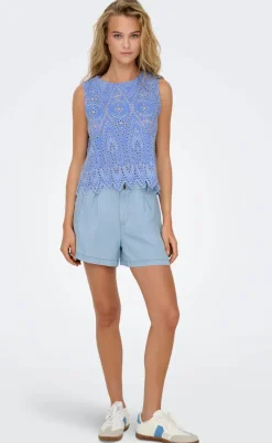 Top - Tulum - Blue Bonnet T-shirts & Toppe