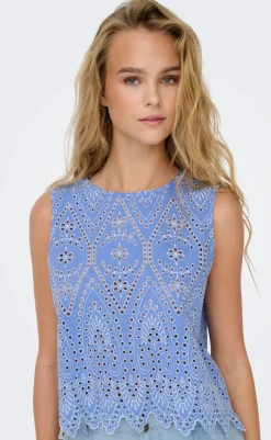 Top - Tulum - Blue Bonnet T-shirts & Toppe