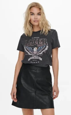 Hot T-Shirt - Lucy Life - Black T-shirts & Toppe