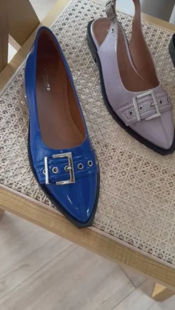 Ballerina - Want P - Leather Patent Lavender Loafers & Ballerinaer