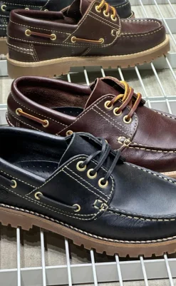 Clearance Loafers - Rudder-X - Leather Black Loafers & Ballerinaer