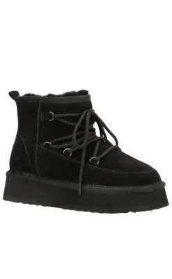 Best Støvle - Dumble XL Lace - Black Støvler