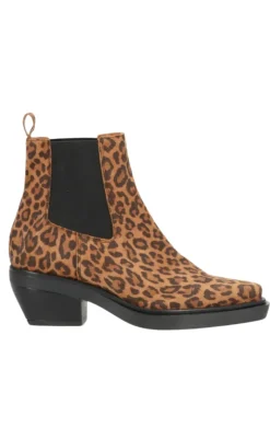 Online Støvler - Coness S - Suede Leopard Støvler