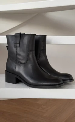 Sale Støvler - Martina Low - Leather Black Støvler
