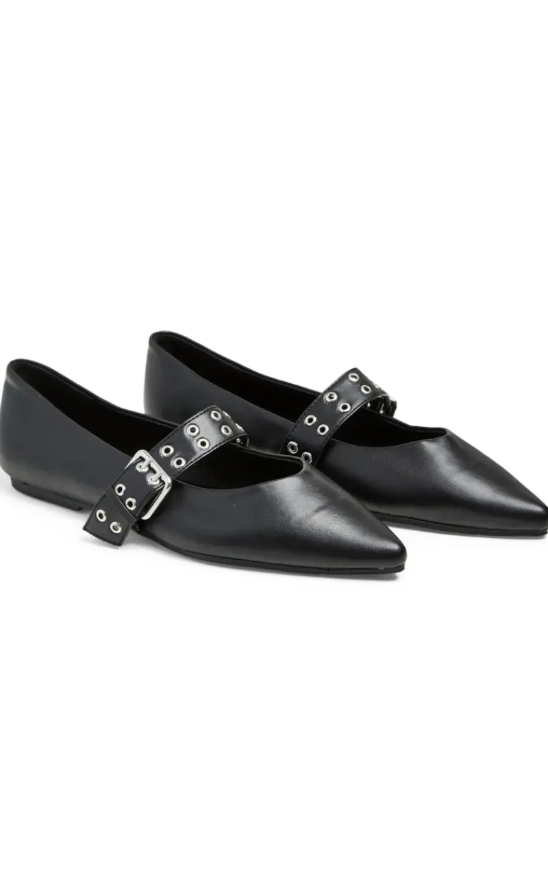 Best Ballerina - Saga Buckle - Black Loafers & Ballerinaer