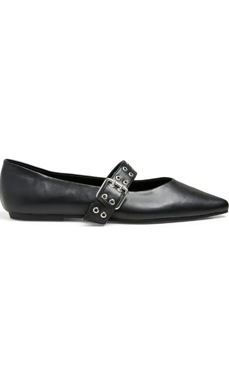Best Ballerina - Saga Buckle - Black Loafers & Ballerinaer