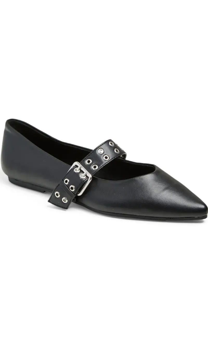 Best Ballerina - Saga Buckle - Black Loafers & Ballerinaer