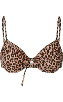 Best Bikini Overdel - Lippa - Black/Leo Badetøj