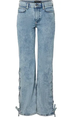 Online Bukser - Fenda MW Straight - Light Blue Denim Bukser & Jeans