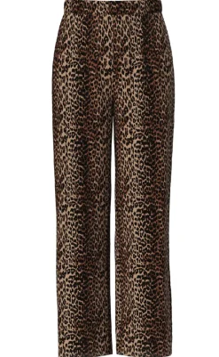 New Bukser - Flora - Black Leo Bukser & Jeans