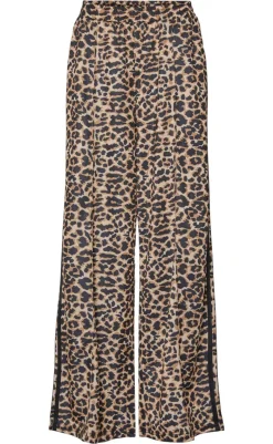 Discount Bukser - Grace - Black Leo w. Black Stripes Bukser & Jeans