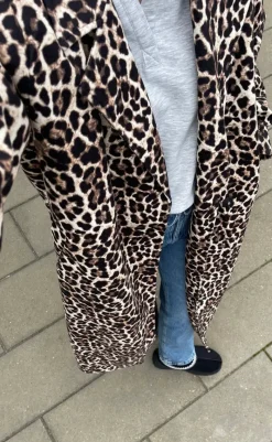 Sale Frakke - Savannah Long - Black/Leo Jakker & Frakker|Alt Overtøj