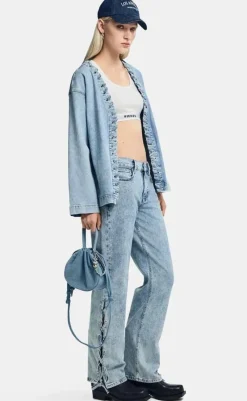 Online Jakke - Fenda - Light Blue Denim Jakker & Frakker|Alt Overtøj