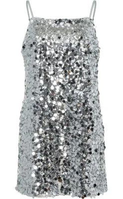 Clearance Kjole - Disco - Silver Sequins Kjoler