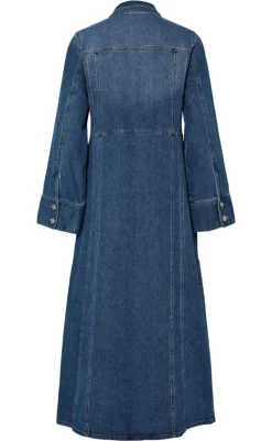 Sale Kjole - Femma - Medium Blue Denim Kjoler