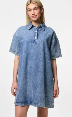 Outlet Kjole - Kenya - Medium Blue Denim Kjoler