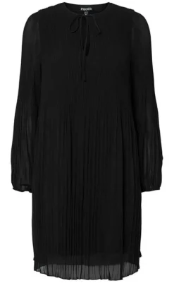 Kjole - Naomie O-Neck Short - Black Kjoler