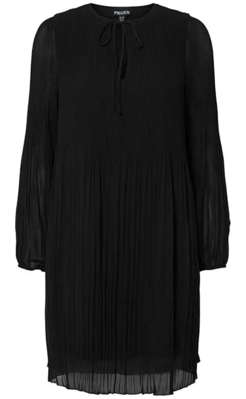 Kjole - Naomie O-Neck Short - Black Kjoler