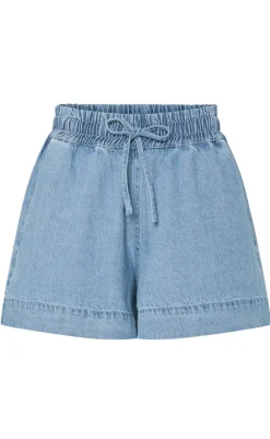 Online Shorts - Flora - Light Blue Denim Shorts