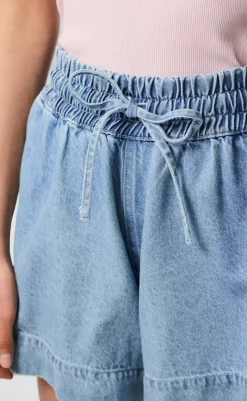 Online Shorts - Flora - Light Blue Denim Shorts