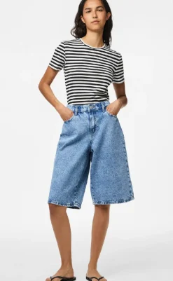 Discount Shorts - Sky - Medium Blue Denim Shorts