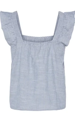 Top - Apia - Coronet Blue/Bright White T-shirts & Toppe