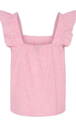 Top - Apia - Pink Lemonade/Bright White T-shirts & Toppe