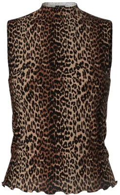 Clearance Top - Flora - Black Leo T-shirts & Toppe