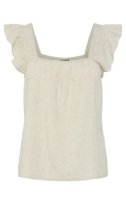 New Top - Pia - Birch Melange T-shirts & Toppe