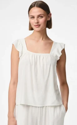 Online Top - Pia - Bright White T-shirts & Toppe