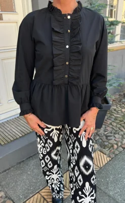 Discount Bluse - Frida - Black Bluser