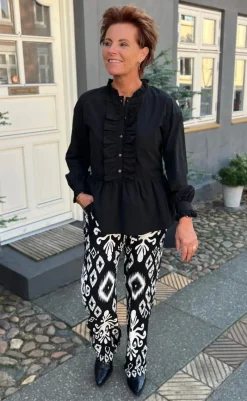 Discount Bluse - Frida - Black Bluser
