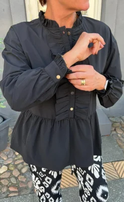Discount Bluse - Frida - Black Bluser