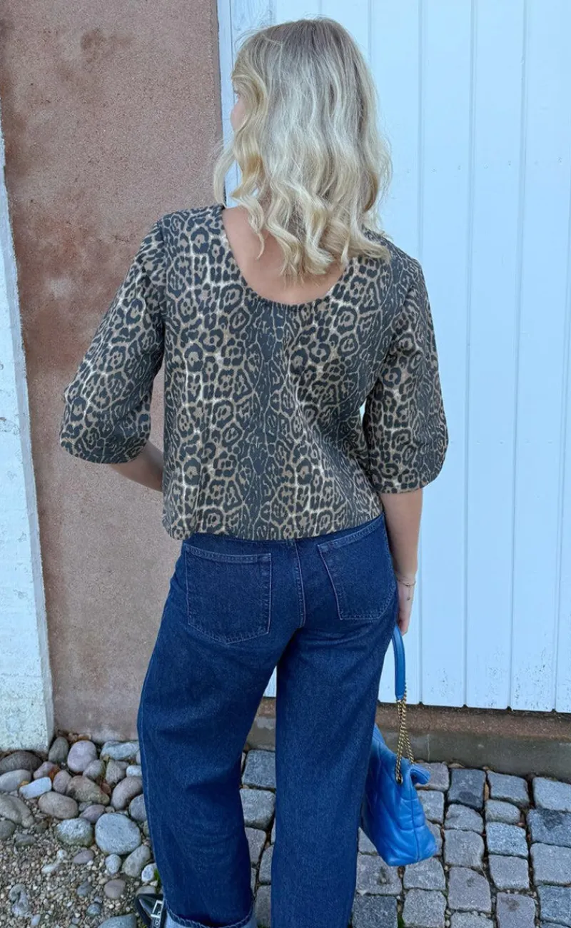 Hot Bluse - Lara - Leopard Bluser