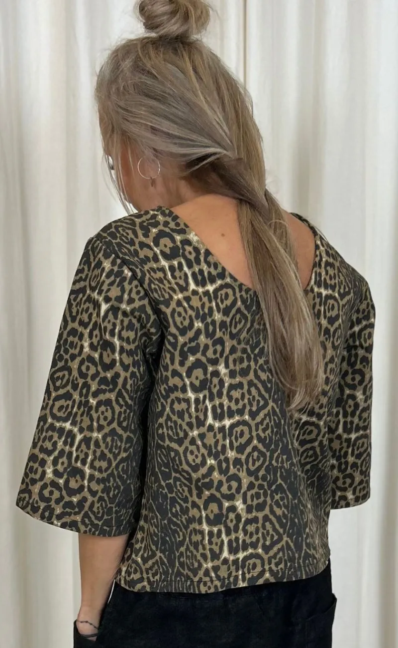 Hot Bluse - Lara - Leopard Bluser