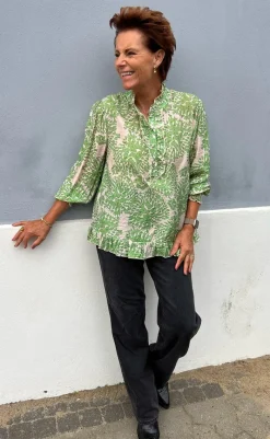 Outlet Bluse - Pia - Green Dream Bluser