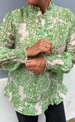 Outlet Bluse - Pia - Green Dream Bluser