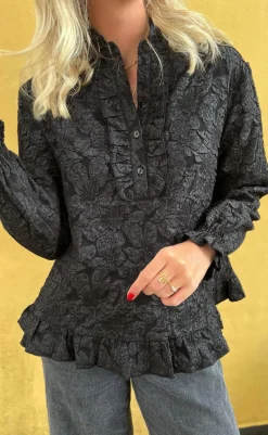 Hot Bluse - Roxie - Black Bluser