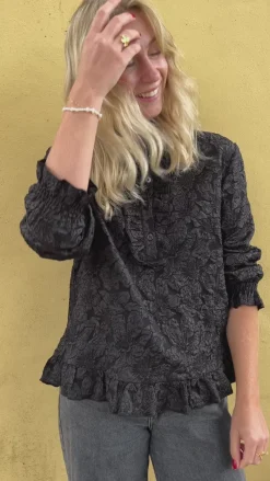 Hot Bluse - Roxie - Black Bluser