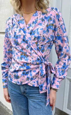 Sale Bluse - Josse - Blue Flower Bluser