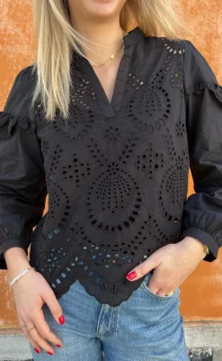 Clearance Bluse - Benedicte - Black Bluser