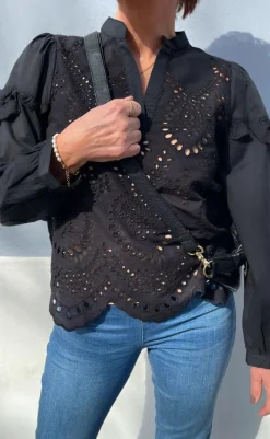 Clearance Bluse - Benedicte - Black Bluser