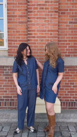 New Bluse - Sophie - Denim Blue Bluser