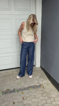 Clearance Bukser - Detia - Black Denim Bukser & Jeans