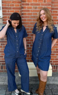 Bukser - Detia - Denim Blue Bukser & Jeans